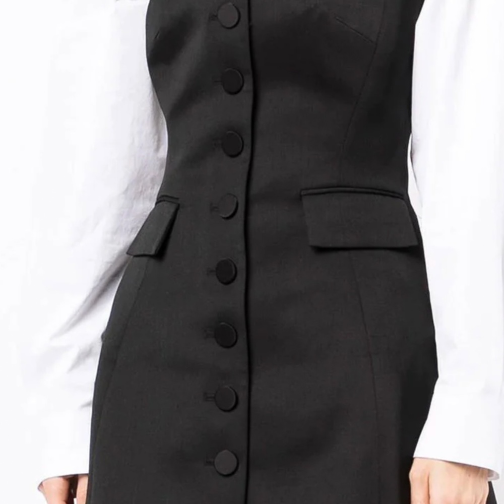 KIMHEKIM BLACK EMMA MINI DRESS-Small